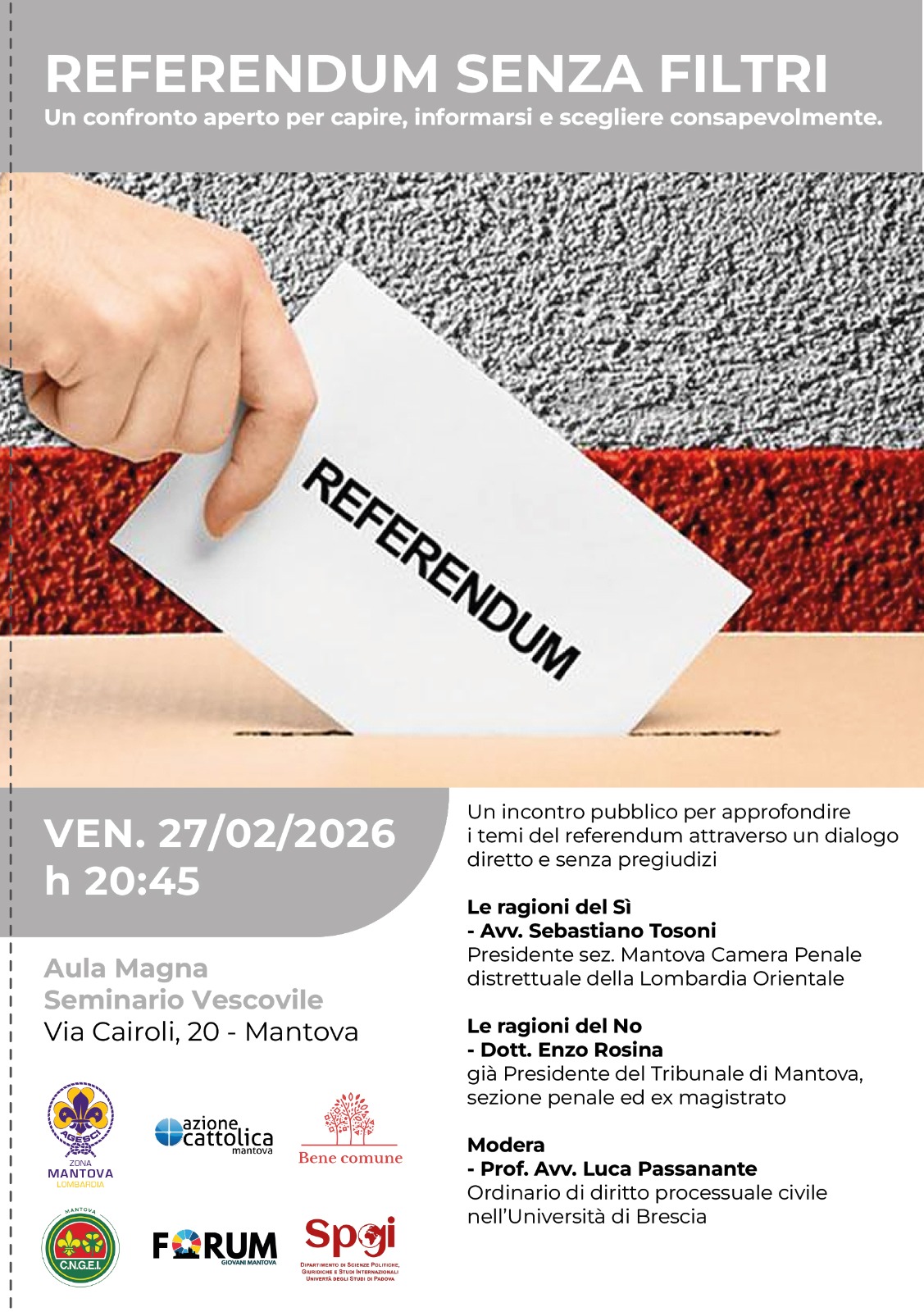 Referendum senza filtri